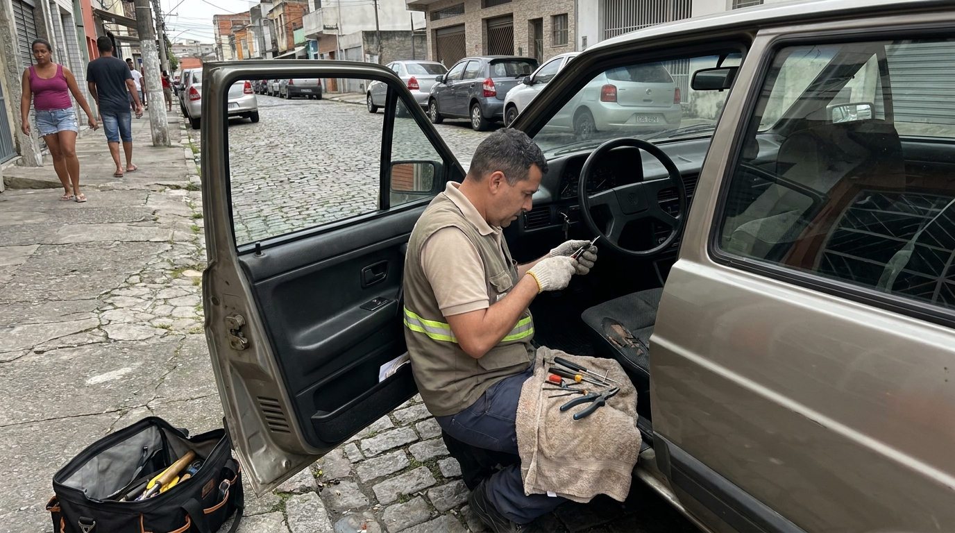 Extração de Chave Quebrada em Caxias do Sul‑RS